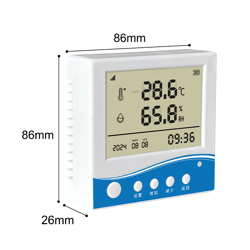 室內(nèi)空氣溫濕度檢監(jiān)測儀86型智能傳感器大屏幕數(shù)顯電子溫度計電池